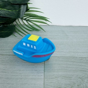Micro-Landscape Beach Ornaments, Water Simulation Sailboat, Speedboat Model, Baby Bathing and Playing in the Water, Pinch and Call Floating Toys