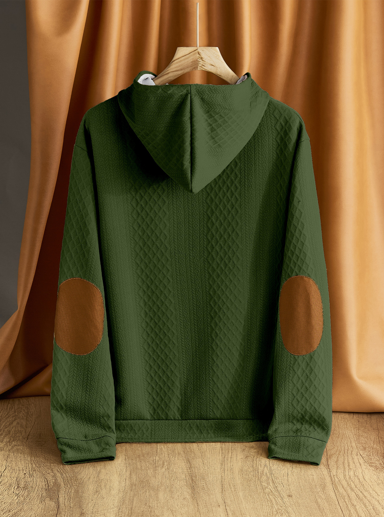 Sweat à capuche homme brodé uni pull décontracté de sport_voghion.com