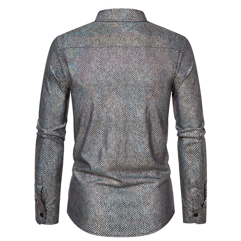 Spring and Autumn New Disco Shiny Special Offer Men's Long sleeved Shirt ZT-A46_autovado.com