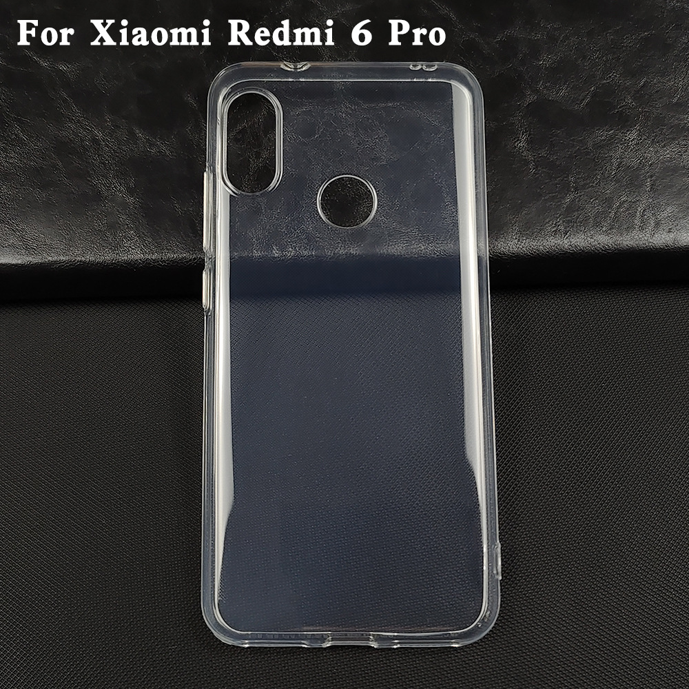 适用于 Xiaomi Redmi 6 Pro全透明防水纹TPU手机壳皮套彩绘素材壳