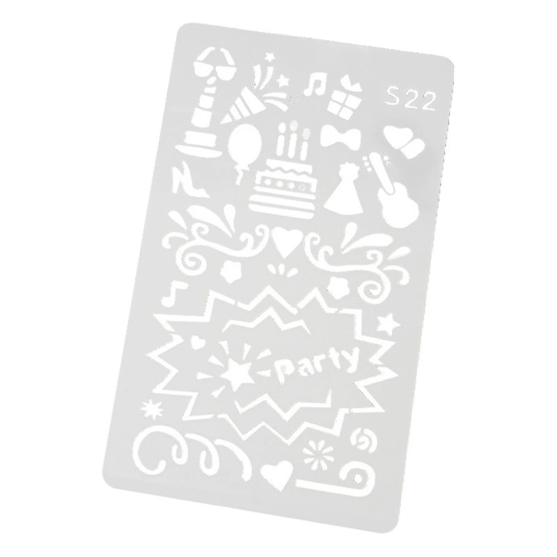 Трафарет для детского творчества, лазерная резка, для рисования, специальный архитектурный шаблон для оформления ободков блокнотов и дневников