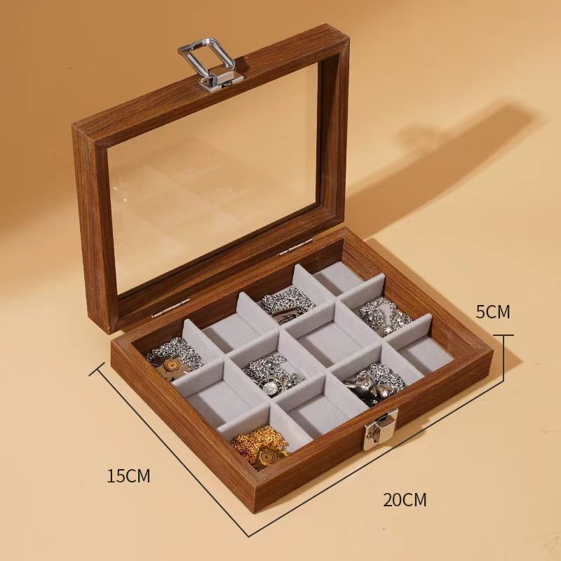 ●■업그레이드된 소형-H [인기 호두색] 12칸■●