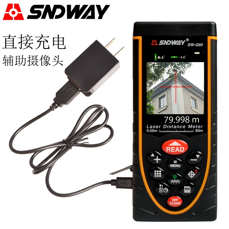 Shenzhen Dawei SW-Q80 открытый лазерный дальномер SW-Q120/Q200 портативная инфракрасная измерительная линейка электронная линейка