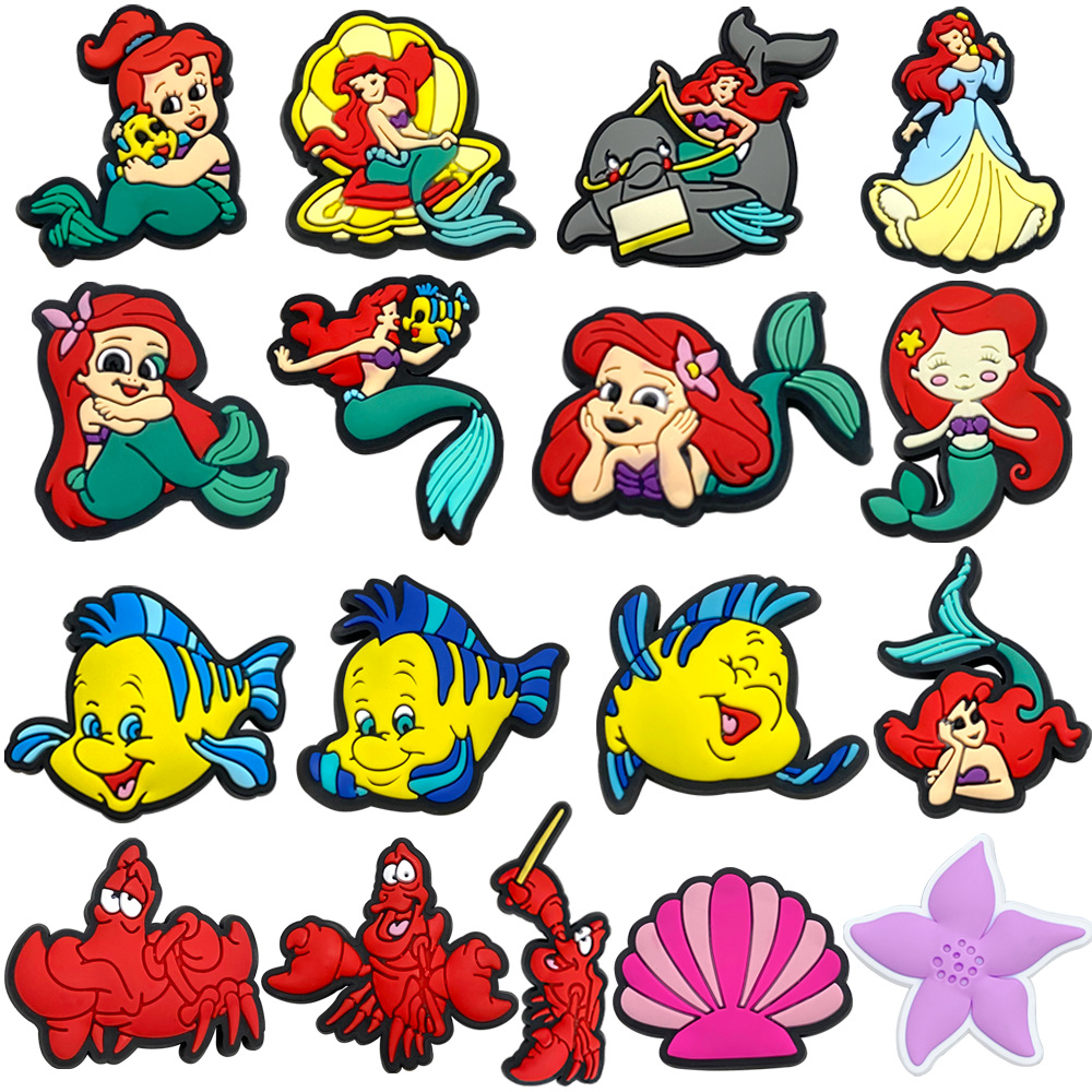 183 juegos de zapatos agujeros accesorios de hebilla de zapatos de flores DIY personalidad pegamento blando Zhibixing accesorios de hebilla desmontables joyas