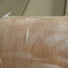 生产直销家具橱柜门厂用天然实木0.3mm厚红胡桃无纺布木皮