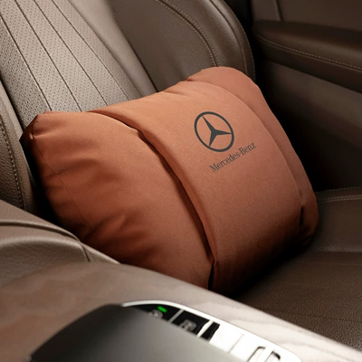 Headrest — Car Interior Decoration Accessories - butterfly-style-ideal-orange-mercedes-benz-lumbar-support-single-pack