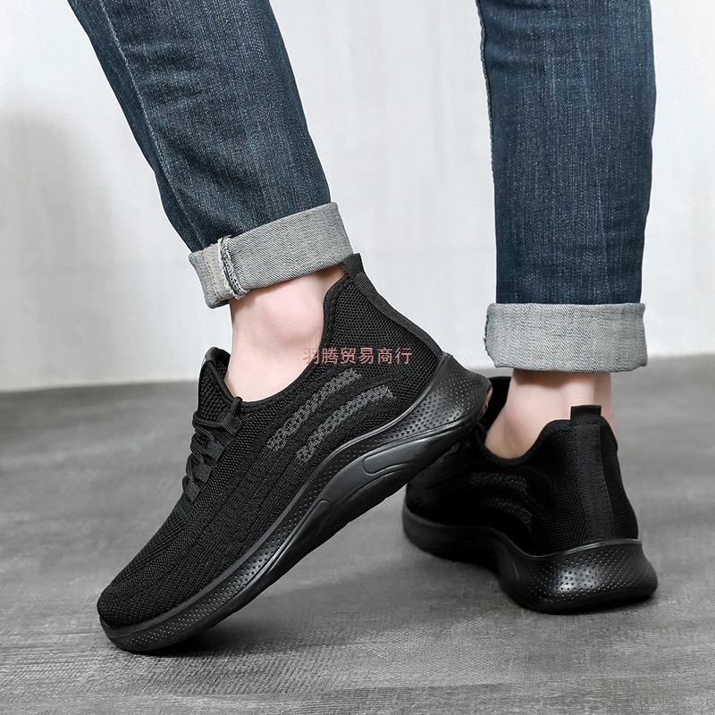 厨师鞋男防滑透气工作上班男鞋久站不累脚软底休闲鞋老北京布鞋男