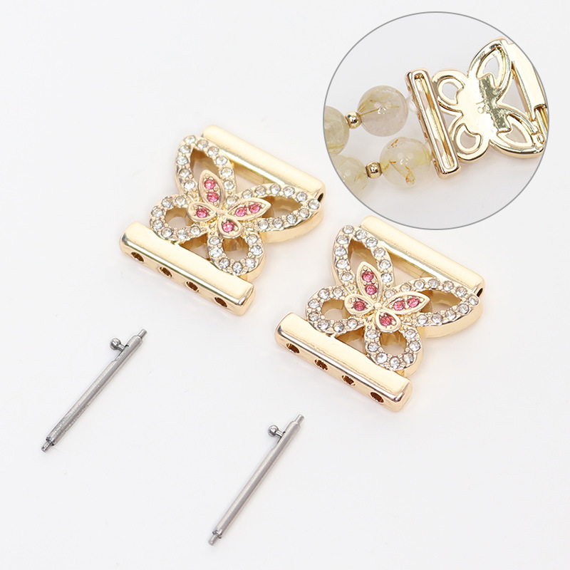 [Phong cách đường ẩn] Nơ-Rose Gold / Giao diện 18mm (kèm kim tháo nhanh)