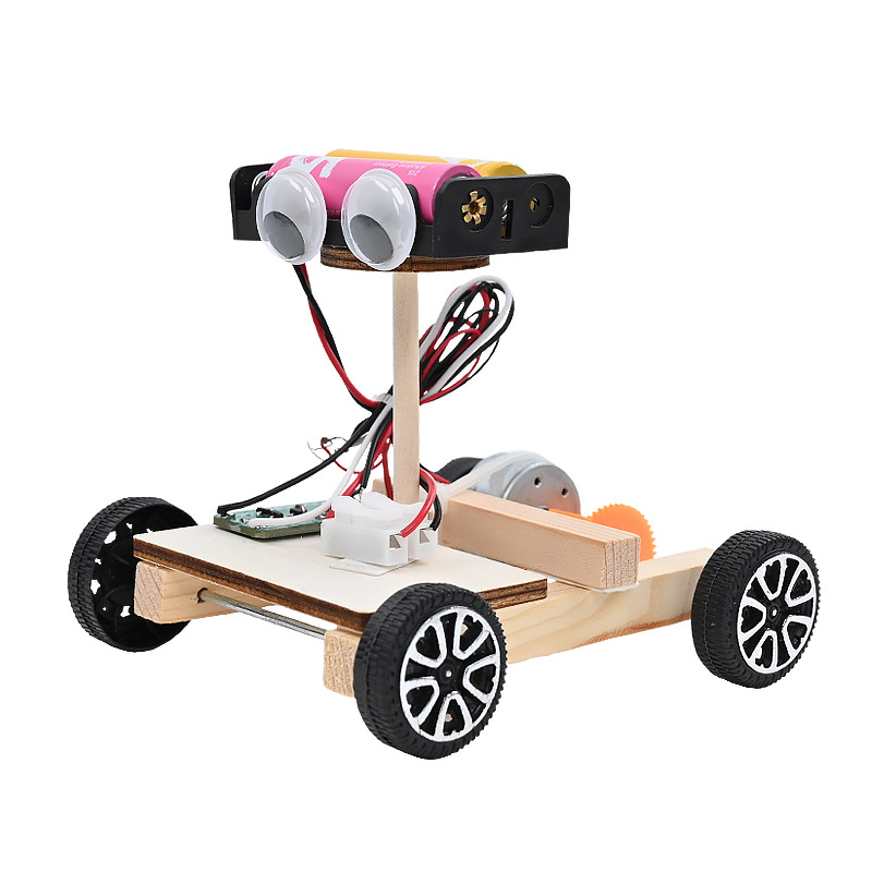 Voice-controlled car clapping hands and walking maker science experiment STEAM education technology small production Robot material recommend