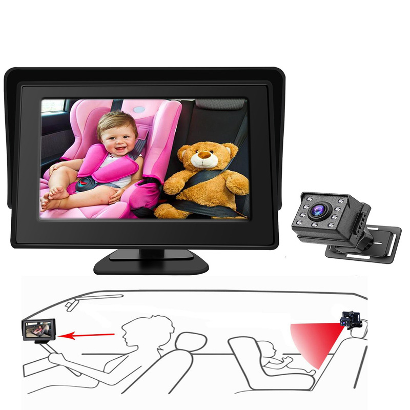 Cross-Border 4.3inch Hd Night Vision Hd1080P Car Baby Mirror Camera Car Baby Mirror Camera Cross-Border 4.3inch Hd Night Vision Hd1080P Car Baby Mirror Camera Car Baby Mirror Camera