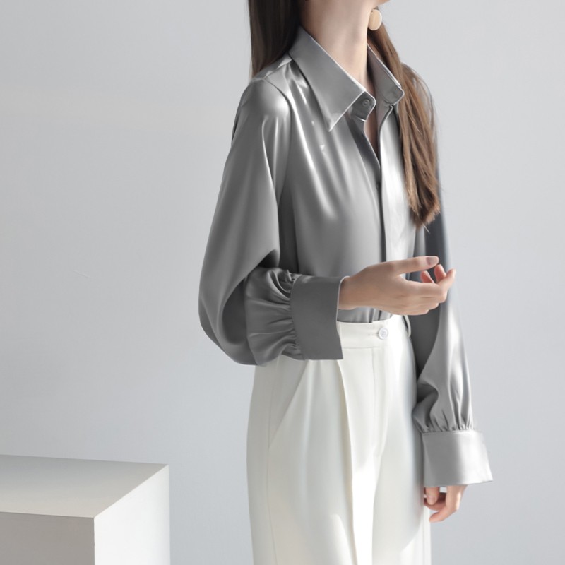 Gray Blue [high-end Korean goddess super popular Western style]]