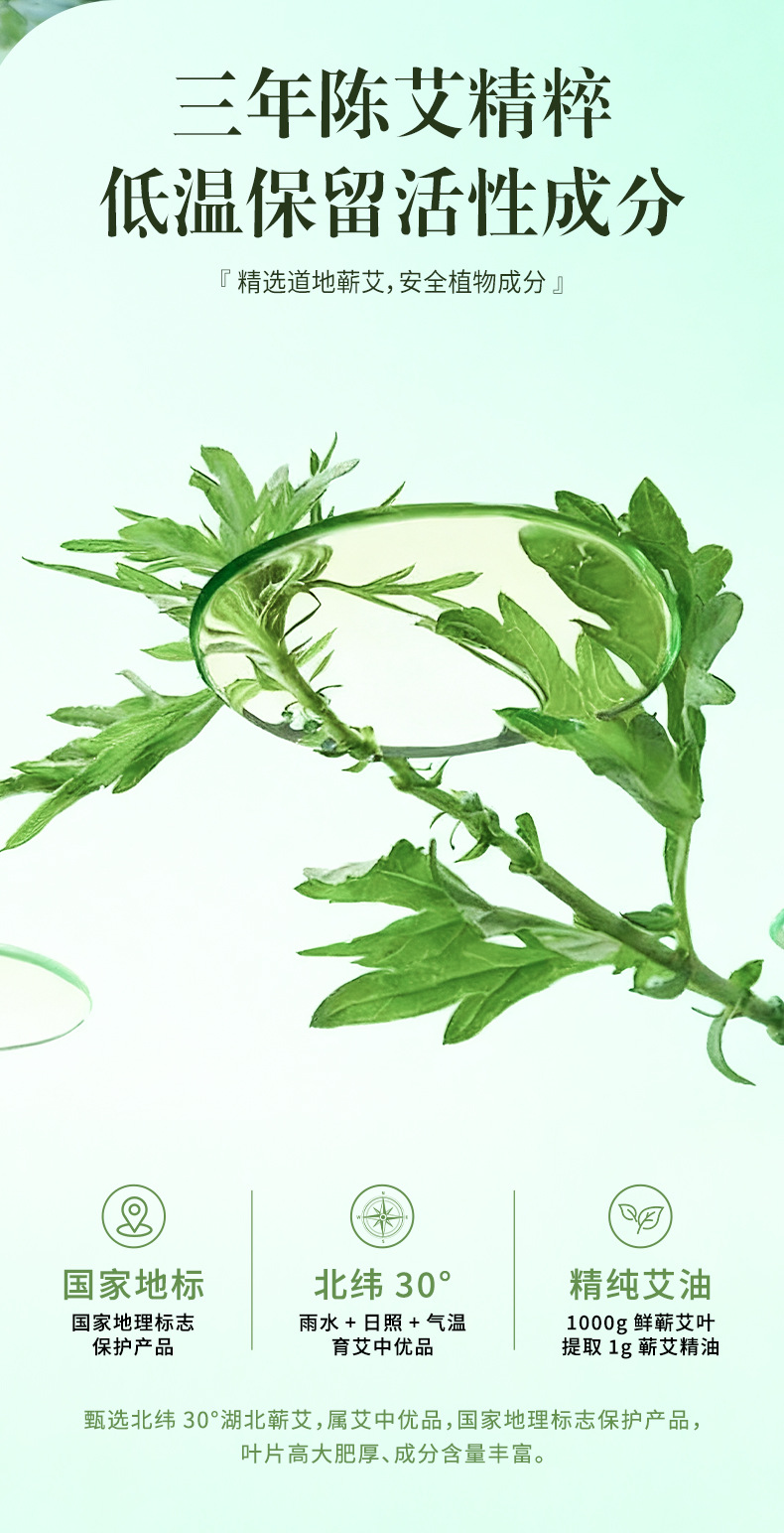 Qichun Mugwort Essential Oil Balm Herbal Aromatic Salve 30g Cooling Soothing Topical for Hands and Feet in use