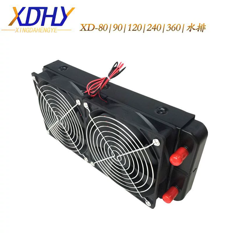 Радиатор с водяным охлаждением 80 90 120 240 Радиатор процессора компьютера с вентилятором Радиатор из чистого алюминия 360 с водяным охлаждением