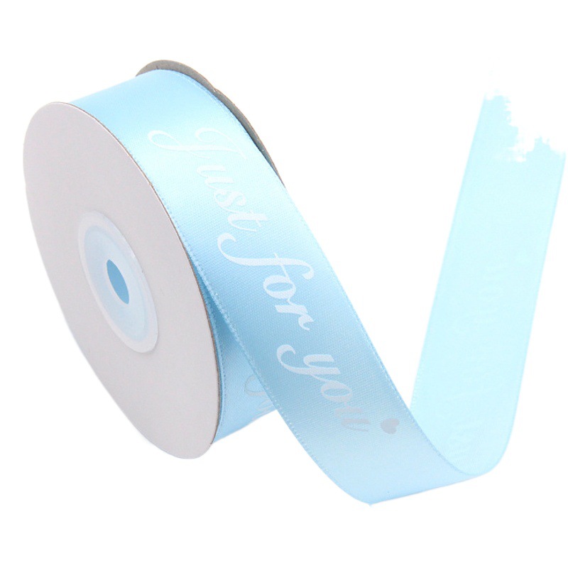 2.5 Impresión de cinta de cumpleaños Just for you Regalo de regalo cinta de embalaje de bricolaje Cinta de bronceado de boda