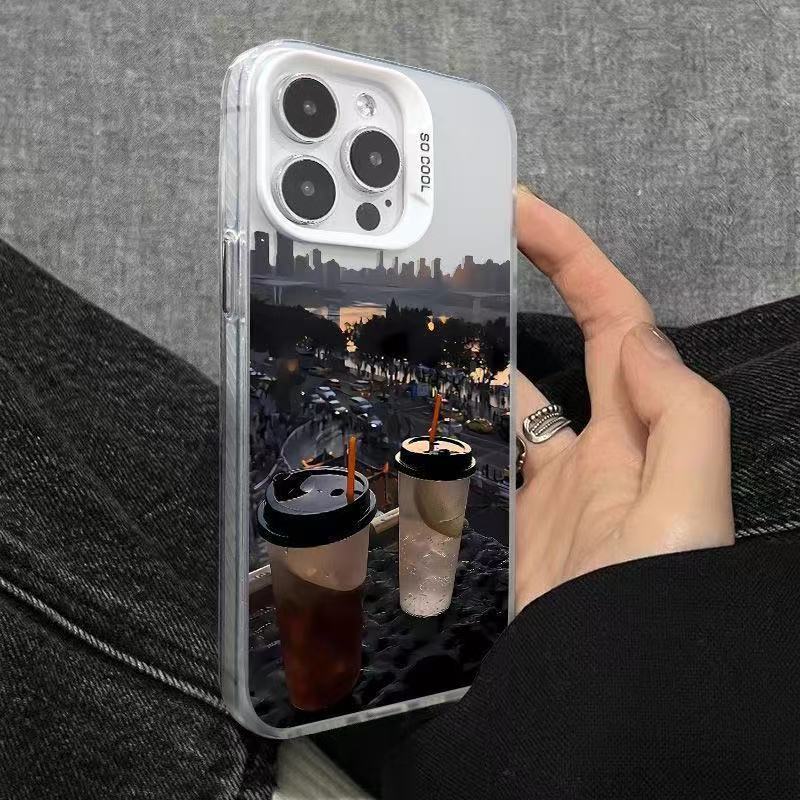 Nueva funda para teléfono móvil iphone16 aplicable europea y americana 11 Apple 15promax/14 anti-caída 13pro12 personalidad xr