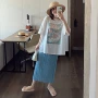 显瘦夏季直筒高腰半身裙