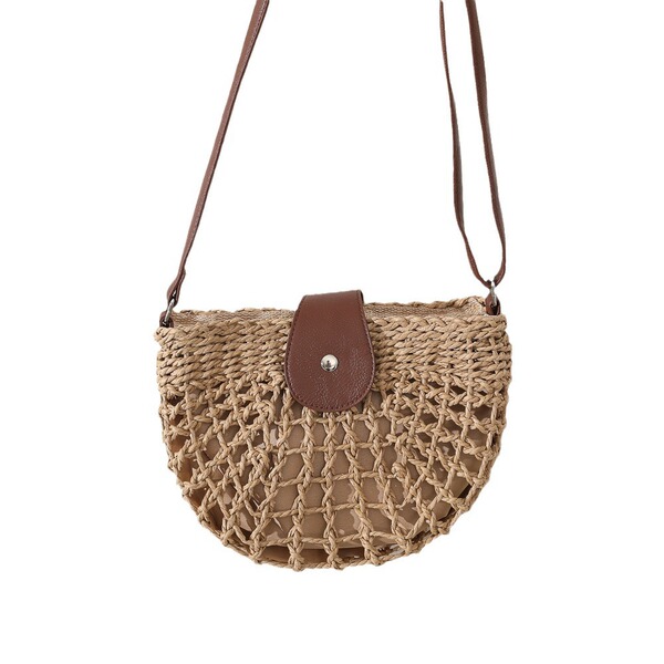 Fresh straw beach one-shoulder bag