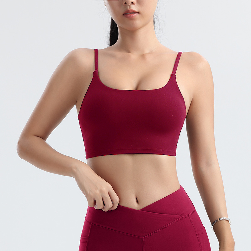 Cross-border Factory Sports Bra Gathering Slim Body Shaping Vest Students Wrap Chest Running Yoga Wear Underwear bra