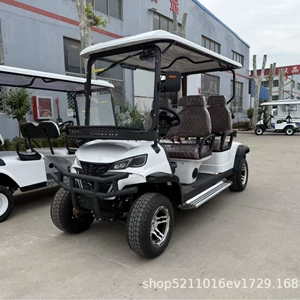 Electric Four-Wheel Sightseeing Vehicle for Tourist Areas, Patrol Vehicle for Community Property Security, Park Pickup Truck, Patrol Golf Cart