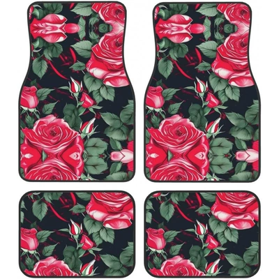 Avtomobil döşəmə paspasları — velvet car decorative floor mats - 1-129-pattern-49-3344cmtwo-piece-set