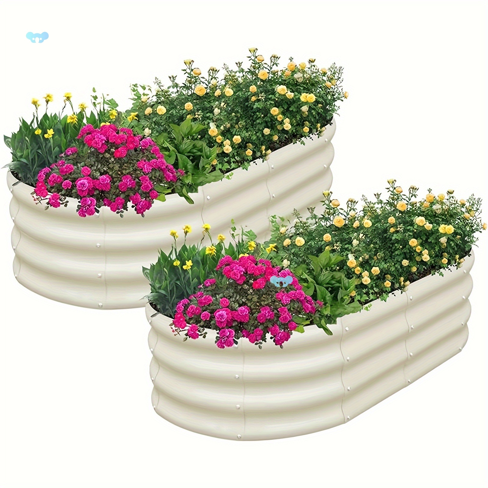 Easy Garden Planter 2PCS Raised Garden Bed Planter Boxes4×