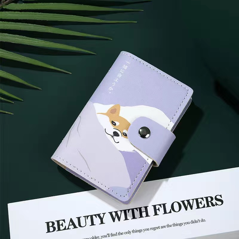 Bolsa de tarjetas para mujeres compacta multi-tarjeta de gran capacidad licencia de conducir licencia de conducir personalidad encantadora bolsa de cambio bolsa al por mayor