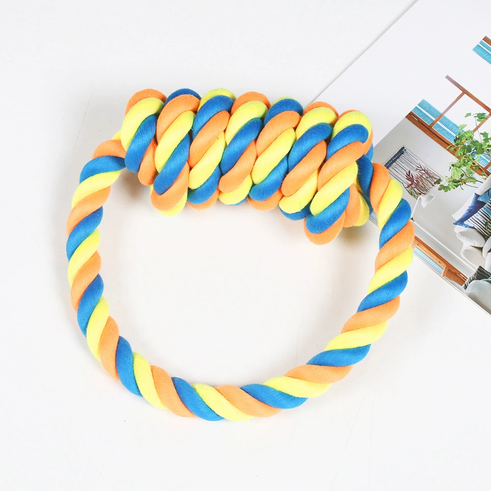 Трансграничные игрушки для домашних животных Большая собака Интерактивные устойчивые к укусу домашних животных хлопковые веревки игрушки для чистки зубов