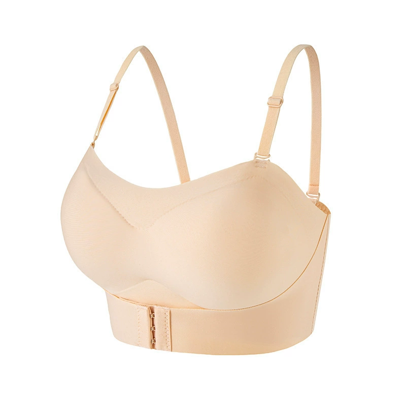 Нижнее бельё, нескользящий пуш-ап бюстгальтер, невидимое защитное бельё, пуш-ап футболка, красивая спинка