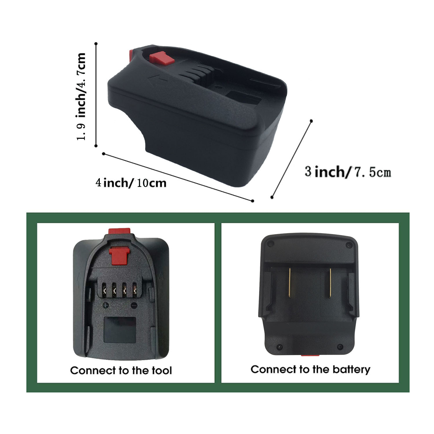 适用日立18V平推款锂电池适配器用于博*世 PBA 18V C款电动工具