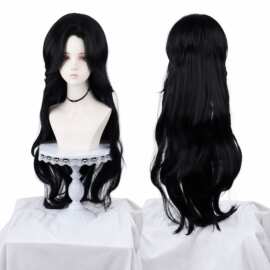 魔道祖师花城 魏无羡 谢怜 古风汉服少年cos假发打毛顶美人尖男发