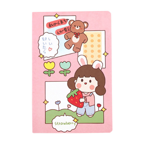 A5 line notebook ins girly heart high value notepad student stationery notebook diary soft cover wholesale
