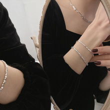 韩国925银设计感手链手链女ins小众设计简约冷淡风气质时尚手饰