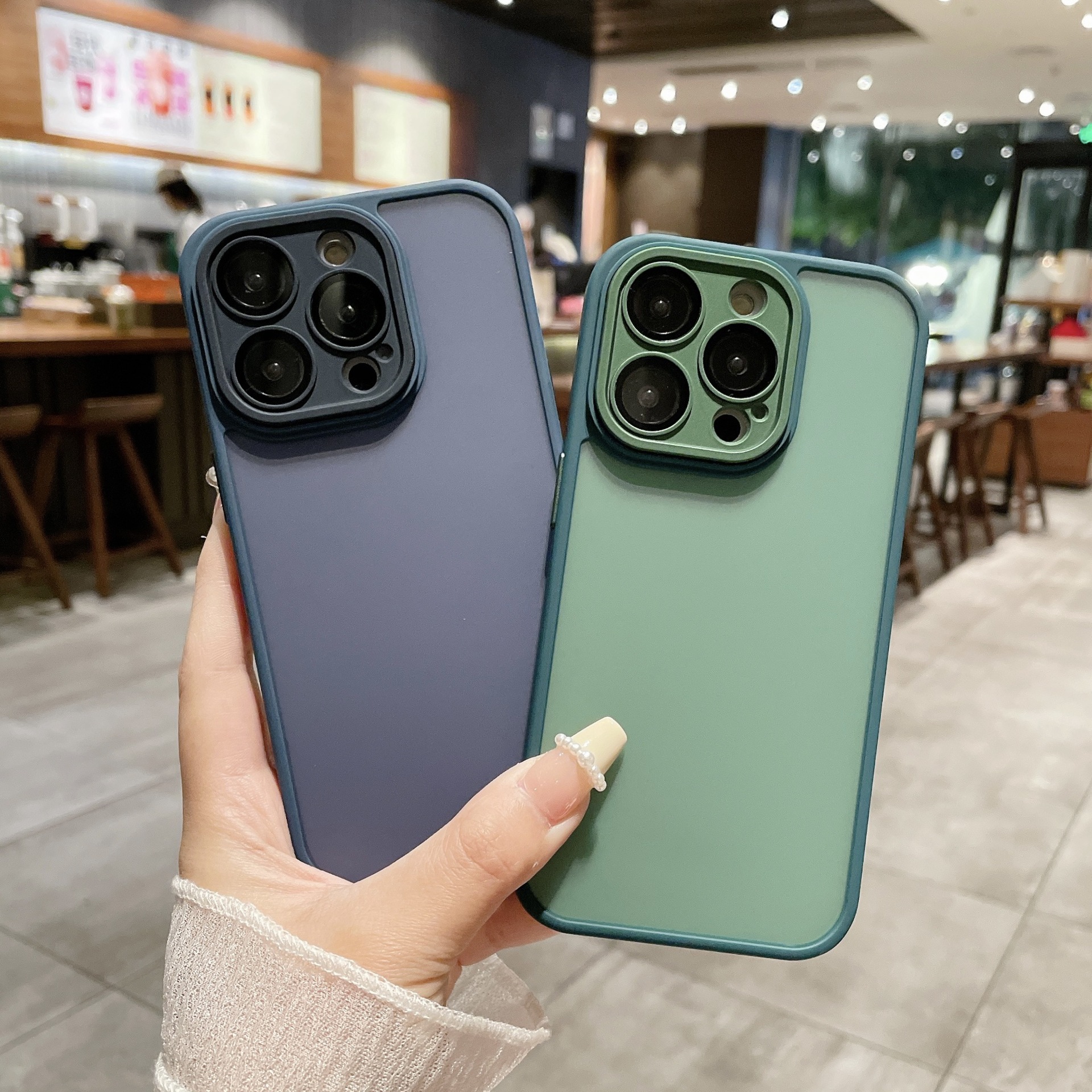 Matte Phone Case For Iphone 15 And 14 With Metal Lens Protection_voghion.com