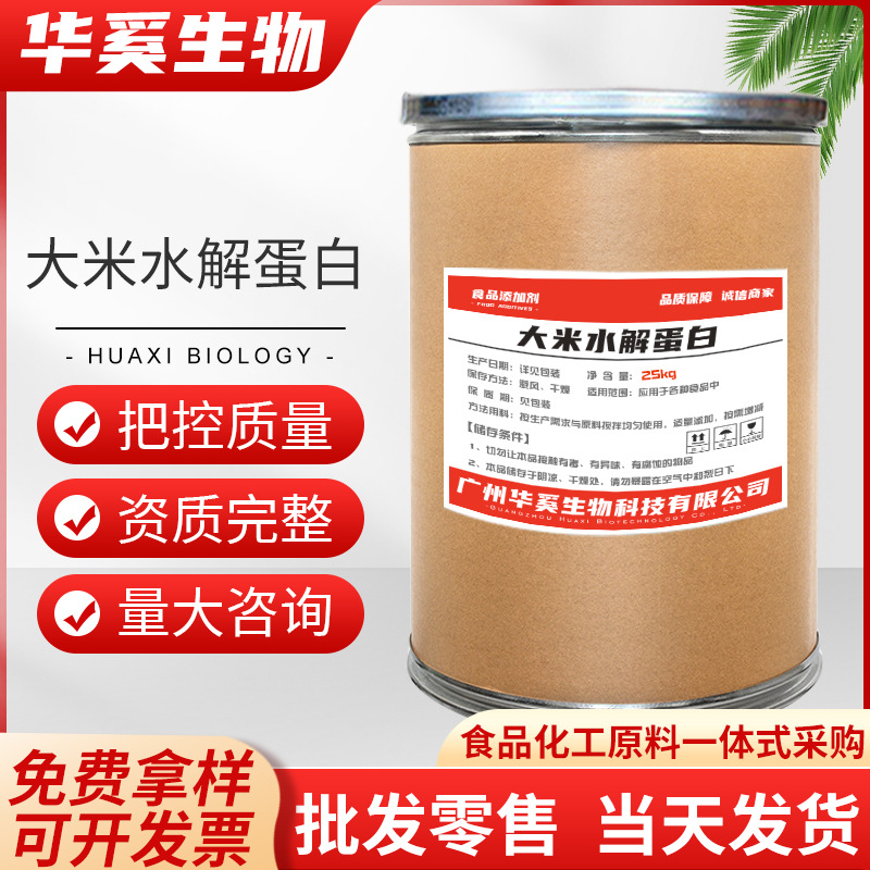 现货供应水解蛋白食品级营养强化剂99%含量原料粉大米水解蛋白