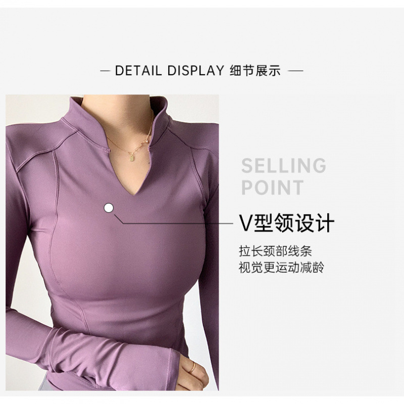 Demi-season yoga clothing, sports sports suit for gym, uniform, quick dry long-sleeve, jacket, plus size 3
