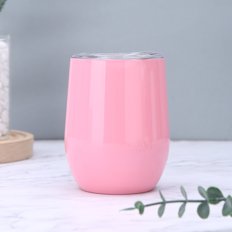 Inventario 304 taza de huevo de acero inoxidable de color sólido en forma de U mini taza de huevo doméstica de alto valor de visualización taza de aislamiento térmico puede logotipo