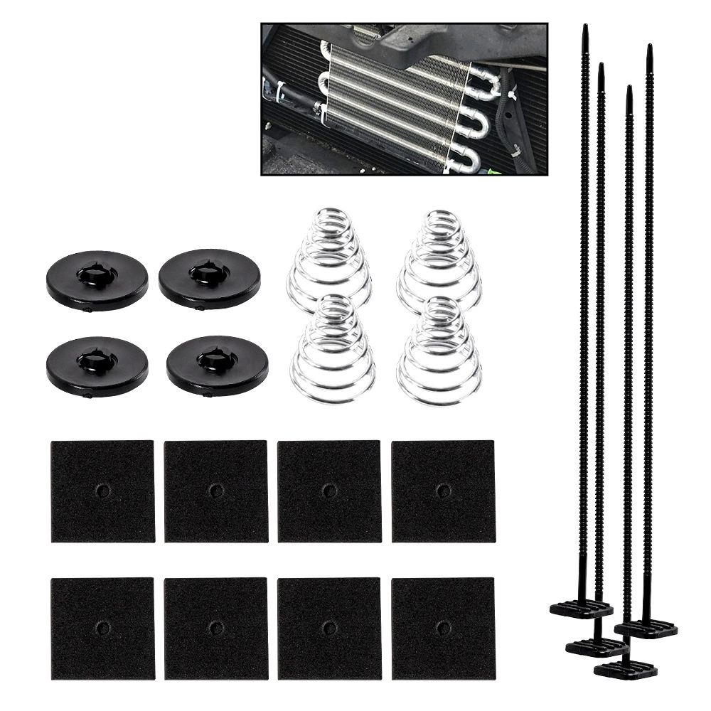 Трансграничные принадлежности для модификации автомобиля, вентилятор кондиционера, аксессуары для радиатора, аксессуары для масляного радиатора, комплект стяжек для конденсатора