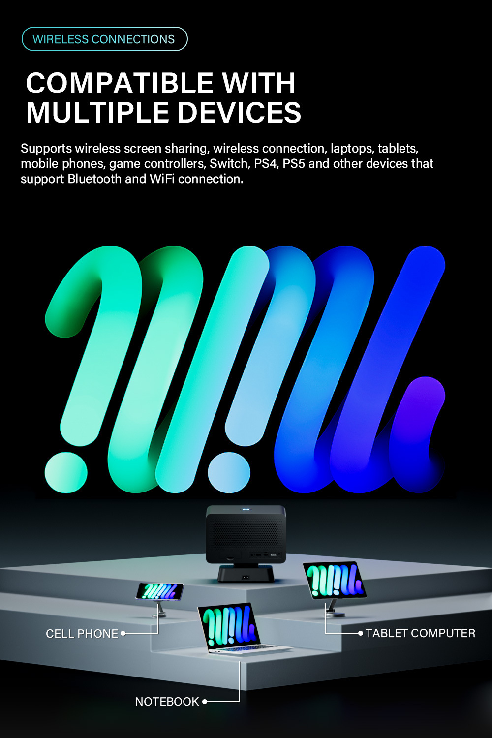 裸眼3D全息投影仪沉浸式互动投影游戏餐厅室外地面墙面户外