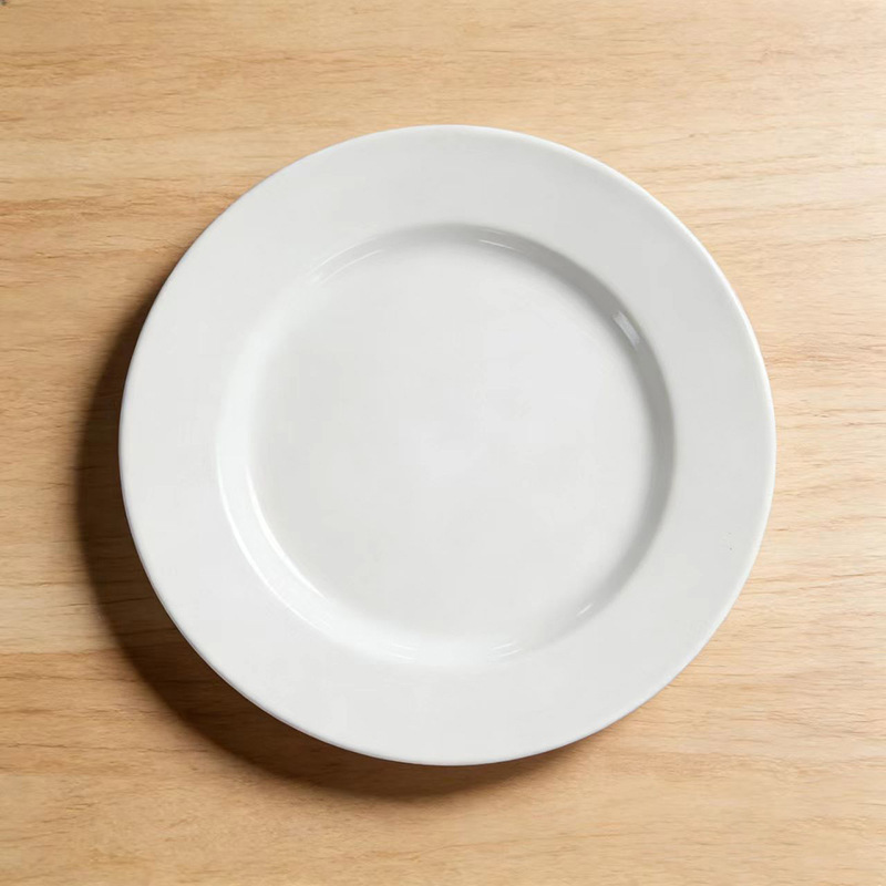 Juego de Vajilla de Cerámica de Porcelana, Esmaltado Blanco, Color Sólido, para Hotel, Restaurante y Hogar image 8