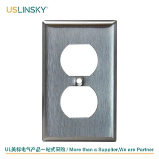 USLINSKY美标多联不锈钢墙壁面板ETL认证拉丝金属盖子WDR-01SS