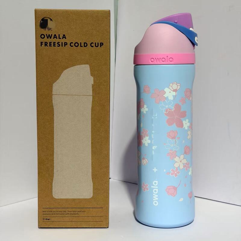 Xingbaba-style foreign trade stainless steel 304 insulated cup, lavender gradient goddess coffee cup, large capacity for couples Xingbaba-style foreign trade stainless steel 304 insulated cup, lavender gradient goddess coffee cup, large capacity for couples