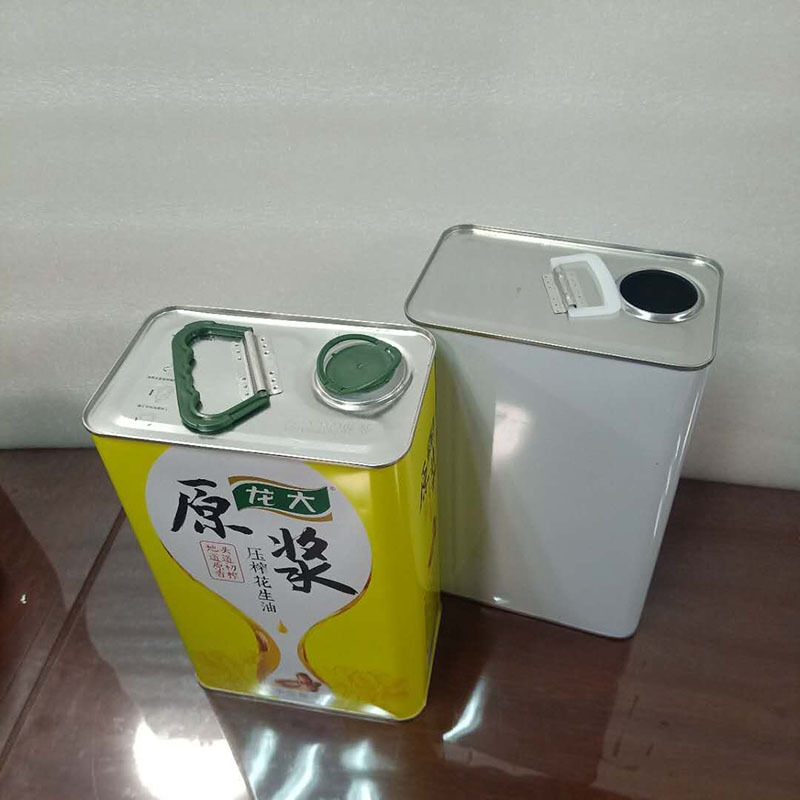 食用油铁盒亚麻籽油盒包装香油盒铁桶机油铁罐盒子厂家供应订做