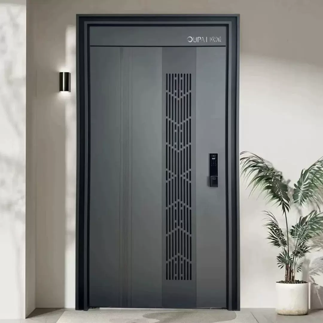 4级锌合金门中门甲级子母门小区通风透气入户门平开门隔音门
