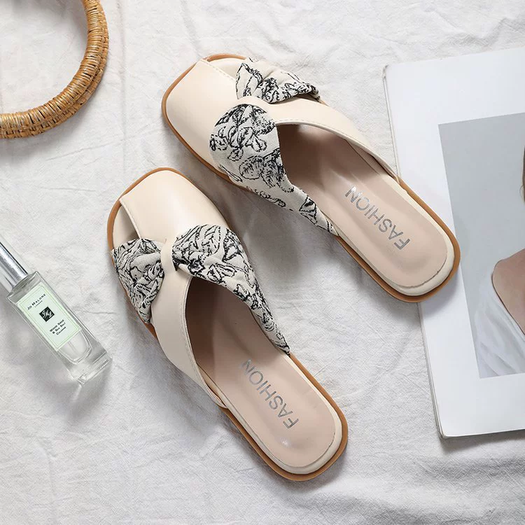 Нежный вечерний ветер, нежные сандалии Баотоу без каблуков