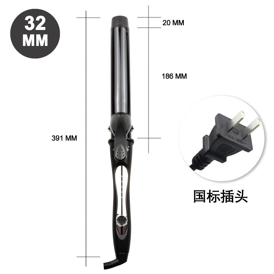 6601 블랙 컬링 아이언 32mm 국가 표준