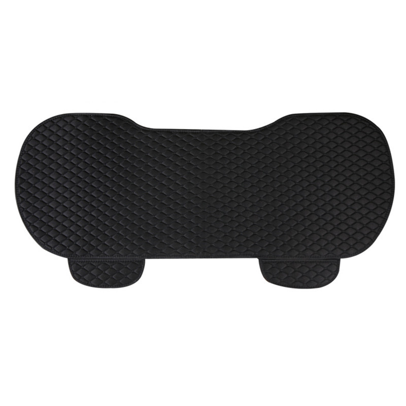 Seat cushion, seat cover – Xiao Ling Cushion with Backrest - small-rhombus-linen-classic-black-rear-row-one-piece