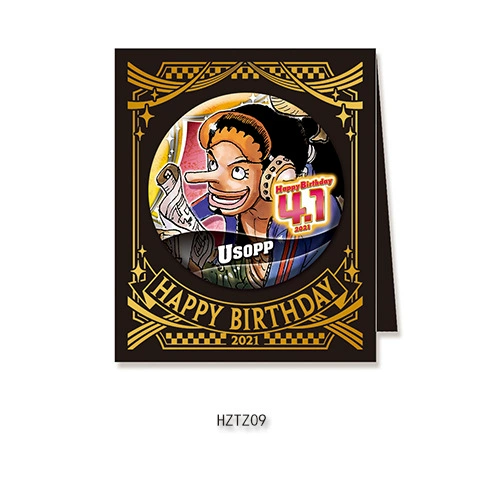 Бейдж дня рождения Comic Factory ONE PIECE Лuffy Zoro Chopper Sanji Nami стойка для бейджей на день рождения