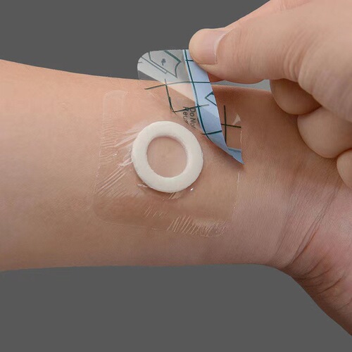 PU membrane waterproof patch hollow adhesive tape navel patch transparent plaster patch fixation medication pad anti-leak Sanjiu patch
