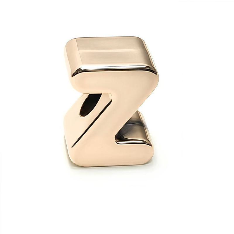KC玫金26個の英字手作りビーズDIYキーホルダーアクセサリー靴バックル装飾部品卸売り|undefined
