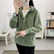 新款舒绒棉卫衣户外运动抓绒衣女颗粒绒抓绒外套双面摇粒绒外套男